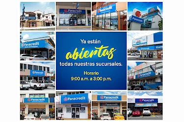 ¡Ya están abiertas todas nuestras sucursales!