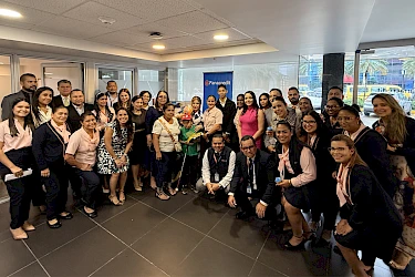 Visita de Carlos Barrera, Ahijado Fanlyc